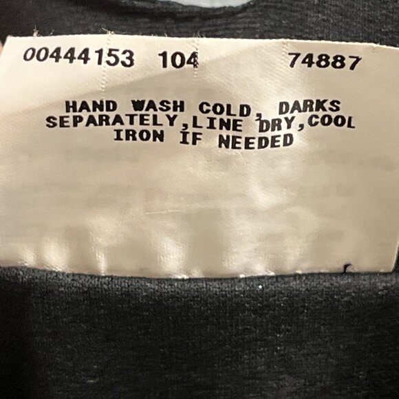 Vintage Y2K IN San Francisco Dress 11 Black Polka Dot Babydoll Asymmetrical - Picture 6 of 10